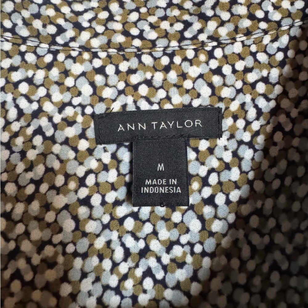 Ann Taylor Multicolor Patterned Blouse - Euc - image 4